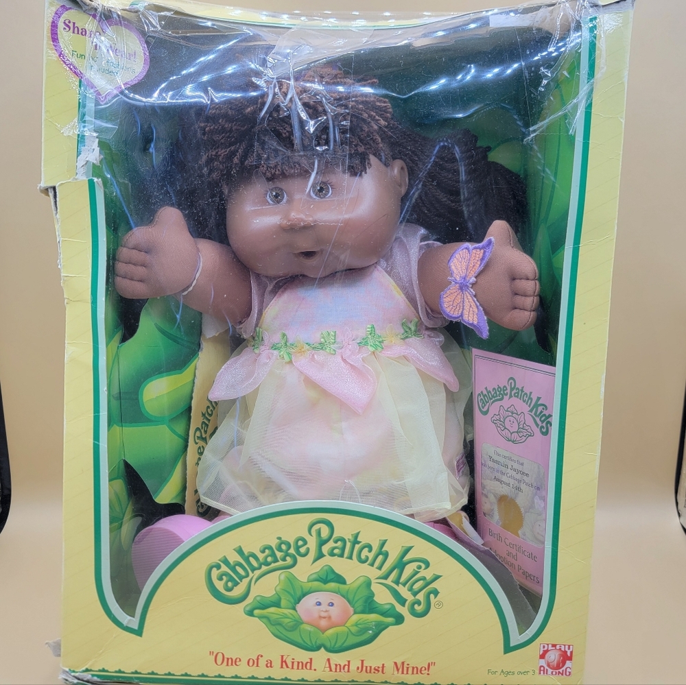 Cabbage Patch Kids Doll 2004 African American Braids Vintage New with Box Damage